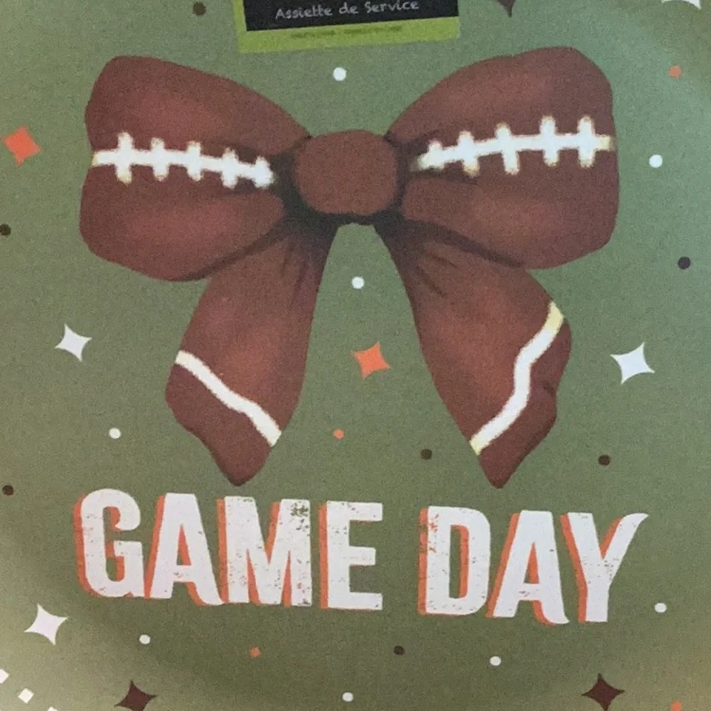 Melamine Football Serving Platter